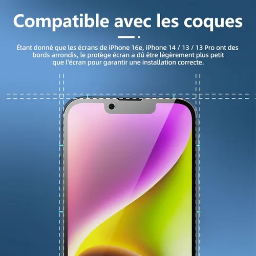 Vista 95 de NEW'C Paquete de 3 protectores de pantalla de privacidad para iPhone Air/iPhone 17 Air (6.5 pulgadas), película de vidrio templado antiespía