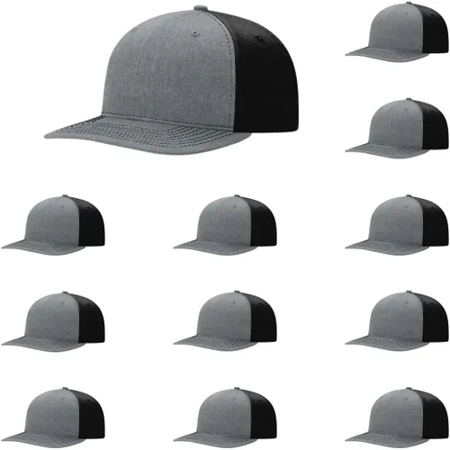 Vista 45 de Richardson 312 Gorra de béisbol ajustable con correa trasera de sarga Paquetes a granel disponibles - Talla única