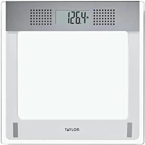 Vista 9 de Taylor Precision Products balanza parlante, electrónica, de vidrio. Gris
