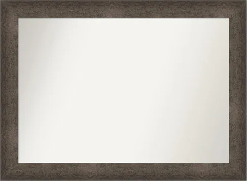 Vista 907 de Amanti Art Espejo de pared personalizado no biselado (25 x 25 pulgadas), marco de bronce acentuado, varios tamaños personalizados, espejo de baño