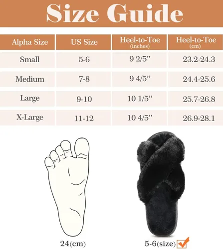 Vista 7 de Ankis - Pantuflas negras, grises y blancas para mujer, mullidas, afelpadas y cómodas con banda cruzada, espuma viscoelástica y punta abierta