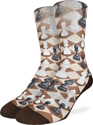 Vista 6 de Good Luck Sock Men's Video Games, Board Games and Toys Socks, Adult Backgammon