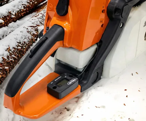 Vista 4 de Hardline Products USA EDT9 Medidor de horas inductivo y tacómetro digital – Reemplazo para STIHL 5910 850 1100 – Medidor de RPM impermeable