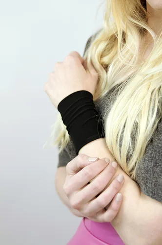 Vista 3 de Pulsera de tela elástica de algodón olvidado