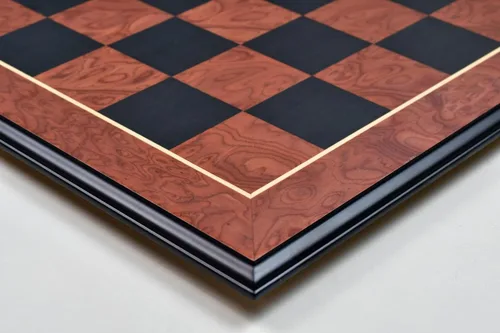 Vista 2 de CHESSBAZAAR Tablero de ajedrez español de 24 pulgadas Acabado mate con bordes moldeados, cuadrado de 2.362 in Juego de tablero de ajedrez