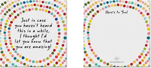 Vista 6 de Dessie 60 tarjetas inspiracionales con sobres de 3.5 x 3.5. Sellos "Eres Increíble" para reconocimiento, aliento, gratitud, afirmaciones positivas