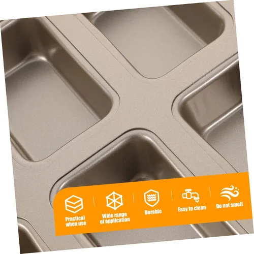 Vista 2 de MAGICLULU Mini molde para hornear pan, de acero al carbono, para hornear, molde de metal antiadherente para asar para cafeterías caseras