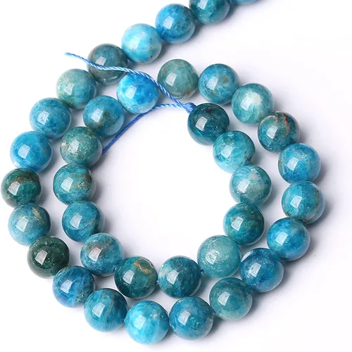 Vista 92 de 4MM 88 piezas de cuentas sueltas de piedra natural verde turquesa africana para hacer pulseras y collares de bricolaje