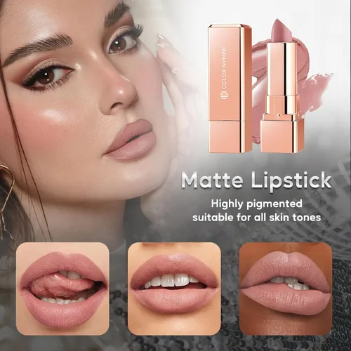 Vista 8 de Color Nymph Kit de maquillaje todo en uno para mujeres y niñas, juego de regalo de cosméticos con bolsa de hombro de lentejuelas, incluye paleta