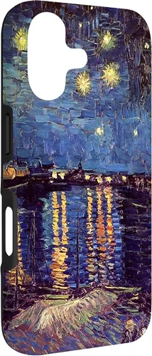 Vista 3 de Starry Night Over The Rhone, Vincent Van Gogh. Funda para iPhone 17
