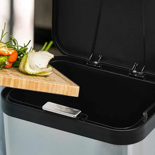 Vista 4 de Contenedor de compostaje para encimera, cubo de compost interior sellado, contenedor de residuos de alimentos, contenedor de compost de cocina