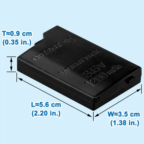 Vista 9 de OSTENT 1200mAh 3.6V Li-ion Polymer Lithium Ion Rechargeable Battery Pack Replacement for Sony PSP 20003000 PSP-S110 Console