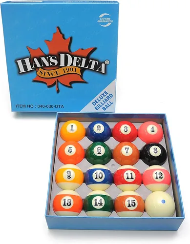 Vista 4 de Juego de bolas de billar para mesa de billar, tamaño reglamentario de 2-1/4 pulgadas, juego completo de 16 bolas de billar Estándar