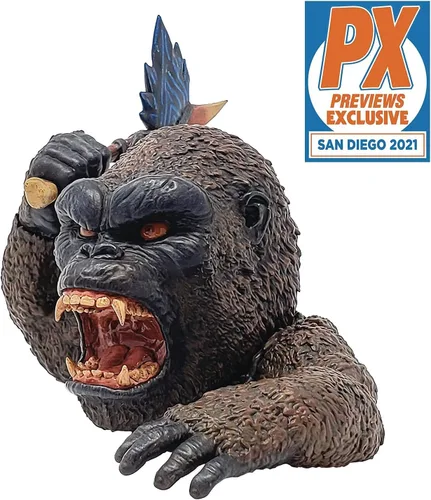 Vista 2 de Mondo Tees San Diego Comic-Con 2021 Exclusive Mondoids Kong vs Godzilla: Figura de vinilo Kong, multicolor