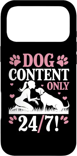 Vista 22 de Dog Content Only 24 7 Dog Mom Puppy Lover Hearts Case for iPhone 17