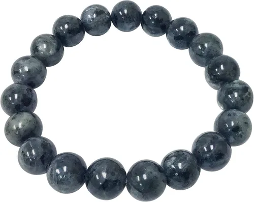 Vista 76 de Gem Avenue Handmade Round Bead Stretch Bracelet Unisex Natural Stone Beaded Jewelry for Men & Women, Elastic Wristband for Daily Wear