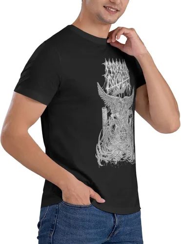 Vista 5 de PEYDEN Morbid Angel T Shirt Men Summer Fashion Breathable Cotton Round Neckline Shirt Sports Fitness Short Sleeve Tees