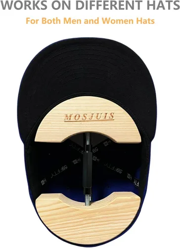 Vista 3 de Ensanchador de sombreros ajustable para sombreros ajustados, sombrero, camilla de gato para hombres y mujeres, gorras de béisbol Fedora de vaquero