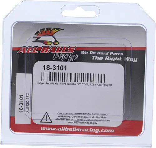 Vista 4 de All Balls Kit de reconstrucción de pinza delantera de carreras 18-3101 compatible con/reemplazo para Yamaha FZ6 2007-2009, FZS FAZER 600 1998
