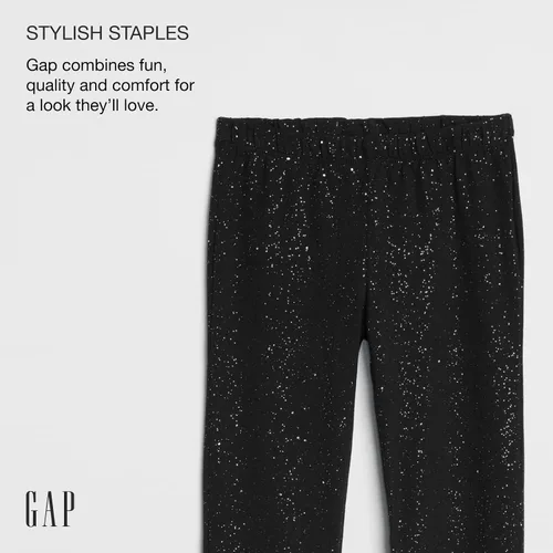 Vista 3 de GAP Pantalones de leggings elásticos brillantes para niñas