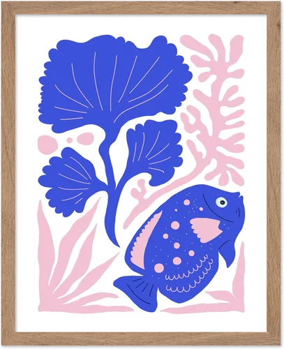 Vista 39 de Poster Master Fish Poster - Retro Aquatic Print - Marine Life Art - Groovy Fish Design - Abstract Artwork - Chic Boho Decor - Sea Design - Ocean or