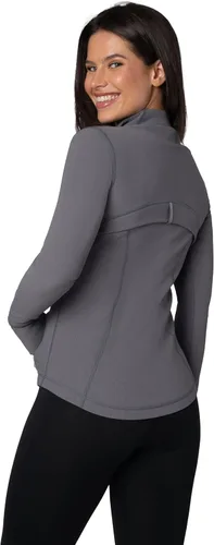 Vista 3 de 90 Degree By Reflex Chaqueta deportiva ligera con cremallera completa para mujer