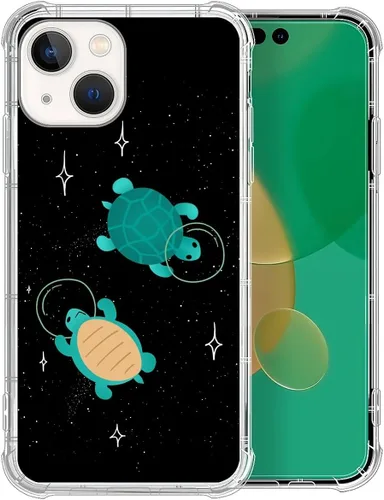 Vista 55 de CARLOCA Funda compatible con iPhone 7 Plus para niña, transparente con increíble diseño de nebulosa espacial, diseño de plástico a prueba de golpes