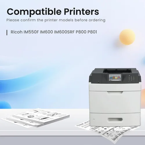 Vista 2 de GREENBOX Cartucho de tóner de repuesto compatible para impresora IM550 418477 para impresora IM550F IM600 IM600SRF P800 P801