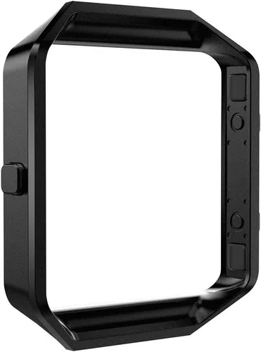Vista 4 de Correa con marco para reloj Fitbit Blaze de LEEFOX, edición especial, correa de silicón, unisex, S G-10pack Classic+1 Marco Negro