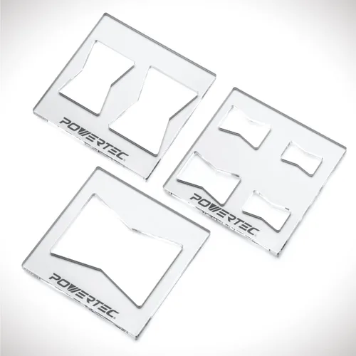 Vista 12 de POWERTEC 71869V Router Bits Kit de incrustaciones de latón macizo con plantilla de mariposa 7 en 1 pajarita decorativa
