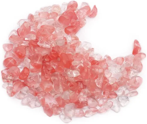 Vista 17 de 500 cuentas de piedra natural con virutas naturales, citrino de 0.317 a 0.315 pulgadas, piedras preciosas irregulares de cristal curativo, cuentas