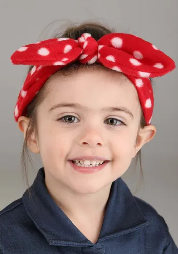 Vista 3 de Disfraz de Rosie the Riveter para Niños Pequeños Multicolor