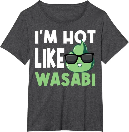 Vista 19 de Wasabi - Camiseta de condimentos de pasta picante de rábano picante japonés, Negro