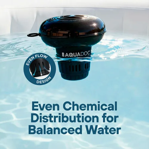 Vista 4 de MAV AquaDoc Flotador de tabletas de bromo y cloro para tabletas de 1.5 pulgadas para jacuzzis inflables