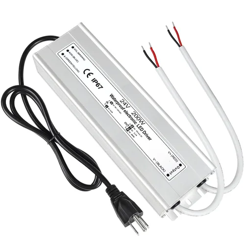 Vista 12 de LightingWill transformador impulsor LED 30 vatios, impermeable IP67, fuente de alimentación, 90-265V CA a 12V CC de baja tensión, adaptador