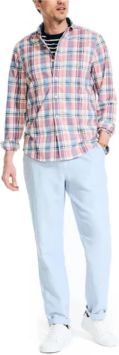 Vista 4 de Nautica Camisa de popelina a cuadros para hombre