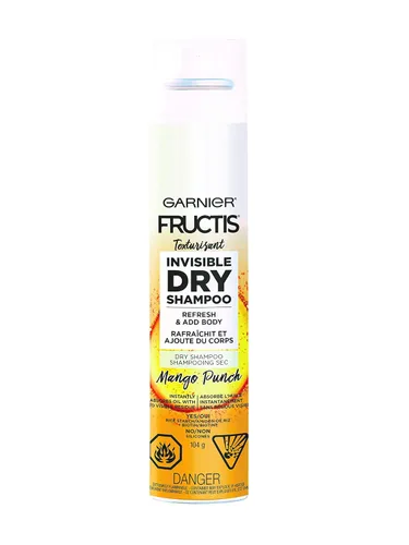 Vista 2 de Garnier Fructis Mango Punch - Champú seco invisible, ponche de mango, 3.67 oz