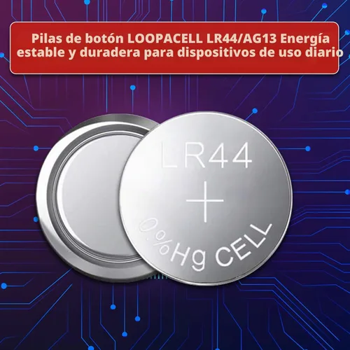 Vista 2 de Loopacell, LR44 AG13 357 baterías botón, 100