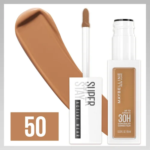 Vista 3 de Maybelline Super Stay - Maquillaje corrector líquido, corrector de cobertura completa, hasta 30 horas de duración, resistente a la transferencia, SS