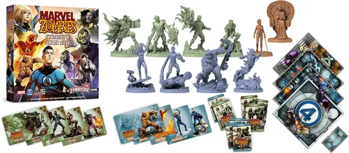 Vista 3 de Marvel Zombies: A Zombicide Game - Fantastic 4: Under Siege - ¡Defiende o corrompe a la primera familia de Marvel en el Apocalipsis! Juego