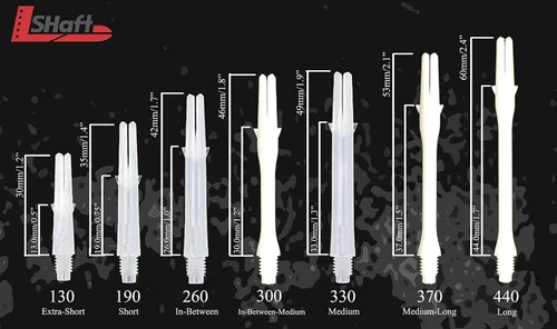 Vista 2 de L-style L-Shaft Carbon Spinning Dart Shafts – Lightweight Carbon Shafts for Soft Tip & Steel Tip Darts – Set of 3