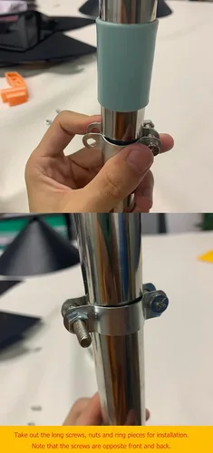 Vista 6 de Deflector envolvente de ardilla para poste de comedero de pájaros, protector único de 16 pulgadas, protege los comederos colgantes para pájaros