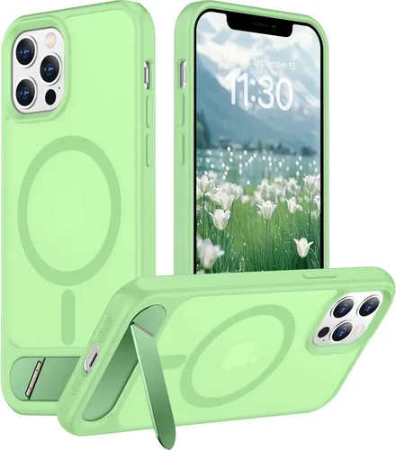 Vista 177 de Funda para iPhone 11 con compatibilidad magnética, [Soporte invisible incorporado][Compatible con MagSafe]