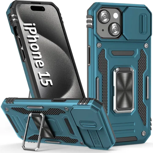 Vista 63 de Funda para iPhone 15 Pro, color verde alpino