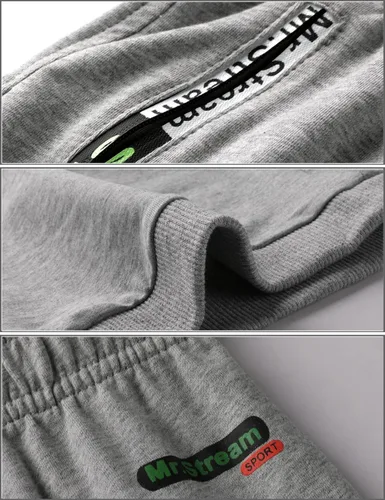 Vista 3 de Mr.Stream Pantalones de entrenamiento 34 para hombre, pantalones casuales para descansar, sudar por debajo de la rodilla, pantalones cortos