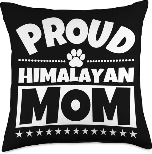 Vista 4 de Himalayan Cat Funny Women Proud Himalayan Mom - Almohada divertida para gatos, 16 x 16 pulgadas, multicolor