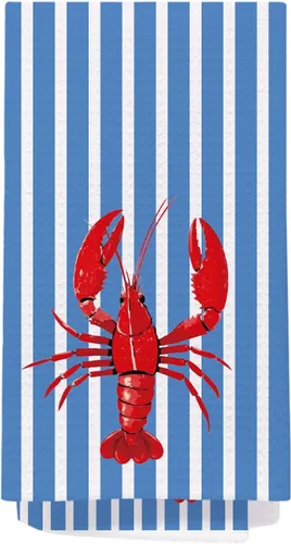 Vista 16 de SPBL&L Toallas de Cocina de Langosta - Decoración de Langosta, Toallas de Mano Náuticas para Baño, Toallas de Platos Costeras Náuticas de Playa