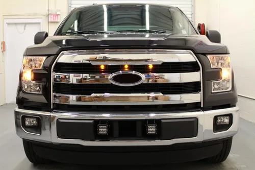 Vista 4 de Juego de luces ledes de rejilla Starkey Products, color ámbar, estilo Raptor, para Ford F-150