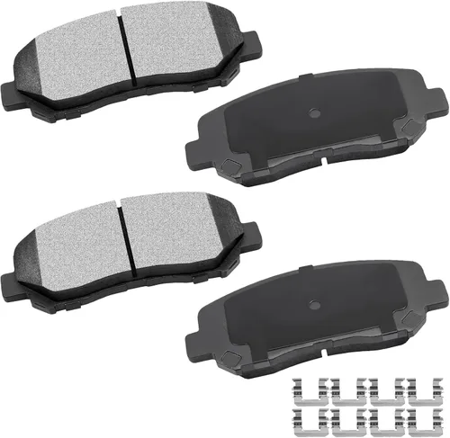 Vista 30 de Cciyu D627 Kit de 4 piezas de pastillas de freno cerámicas traseras 1994-2004 para Ford Mustang
