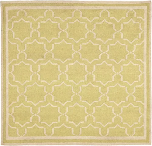 Vista 6 de SAFAVIEH Dhurries Collection DHU545A - Alfombra decorativa de lana de alta calidad hecha a mano de 2 x 3 pies, color chocolate y marfil